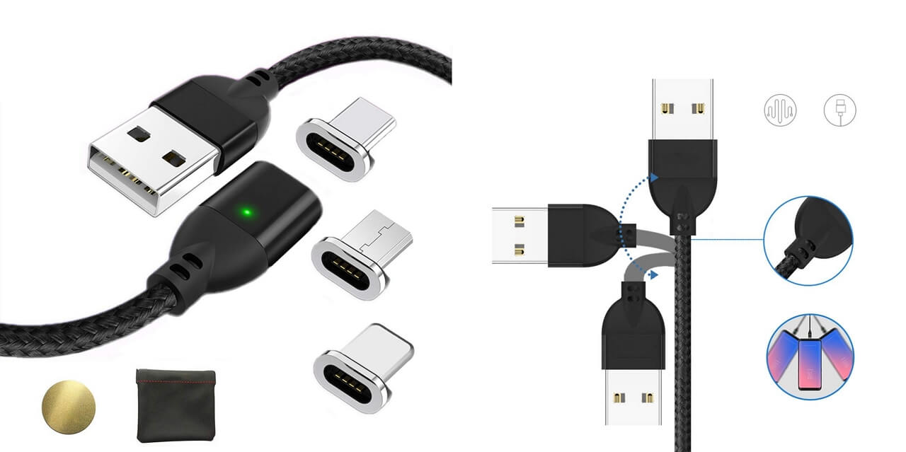 ChnaivyC2A0Magnetic-USB-Cables