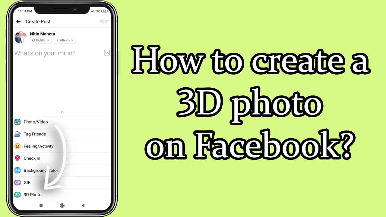 How To Create A 3d Photo On Facebook Techiemates